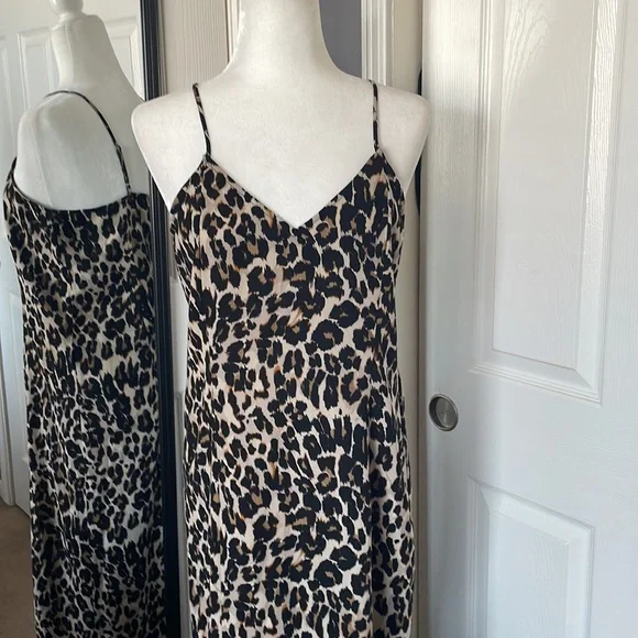 Nordstrom BP. Leopard print slip dress - Picture 3 of 9